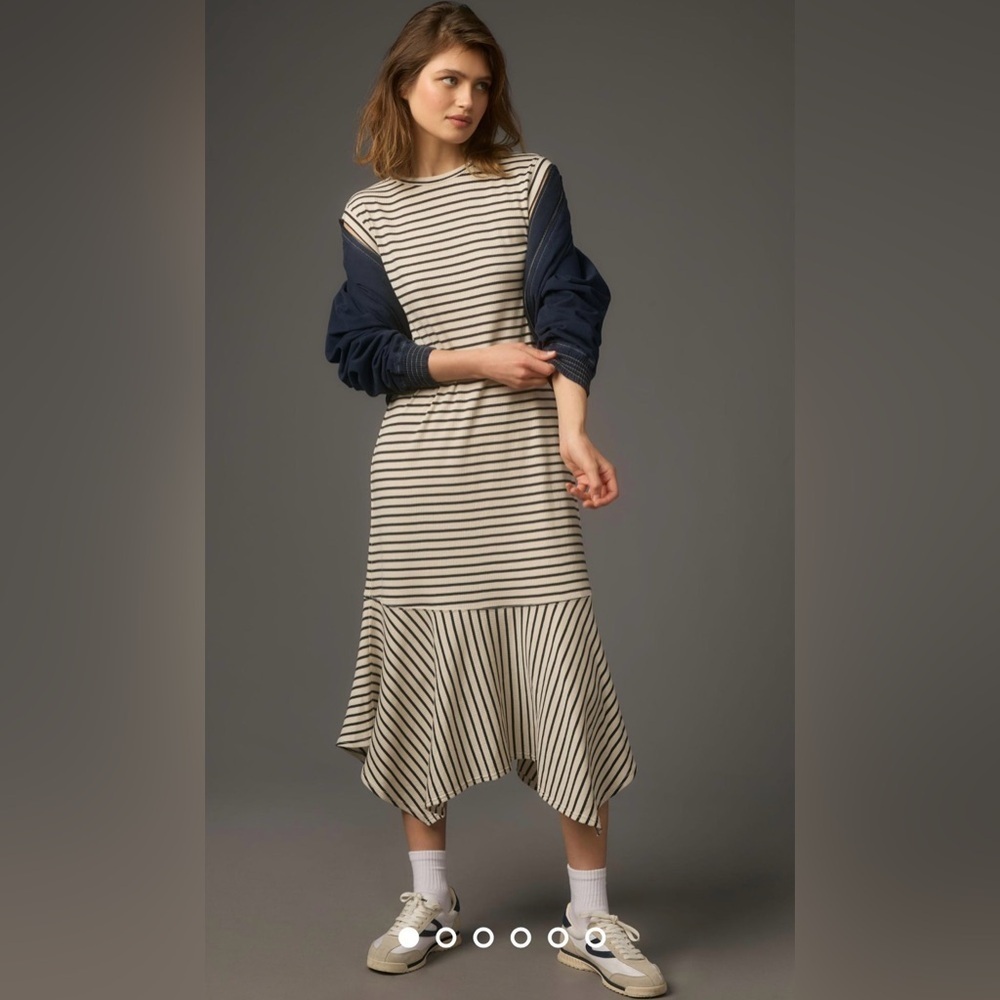 NWT Size MP - Daily Practice by Anthropologie Highline Short-Sleeve Maxi Dress